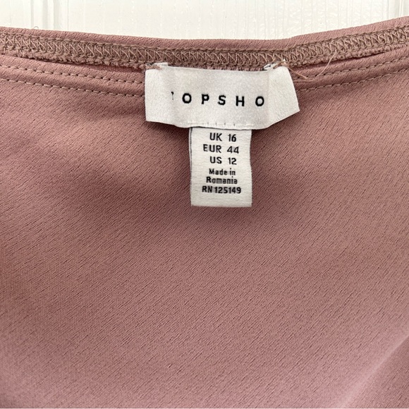 Topshop Matte Satin Midi Skirt Light Pink 12 US Fits Like 14 NWOT - Picture 2 of 2